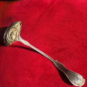 Ornate ART NOUVEAU Style High Grade Silver Plated Punch or Soup Serving Ladle